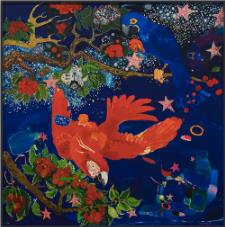 栖木艺术 l 刘恩钊 签名限量版画艺术家原创作品装饰 红鹦鹉