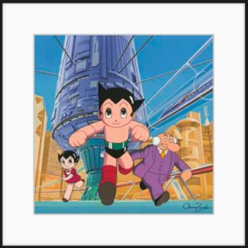 栖木艺术 l 手冢治虫 艺术家签名限量版画原创 阿童木-走向未来